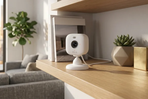 Blink Mini 2 camera used as a compact indoor security camera