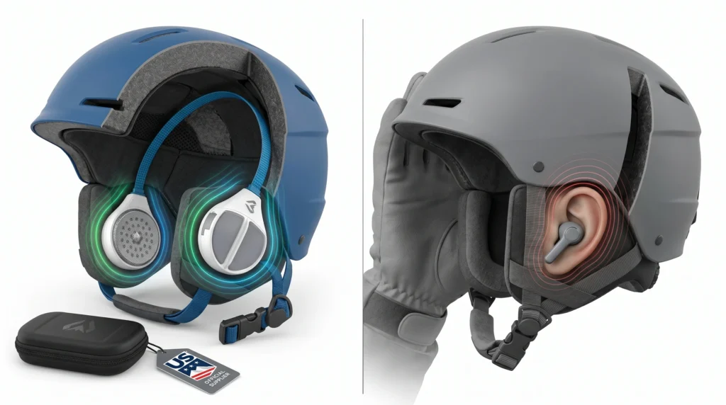 Ski Helmet Headphones