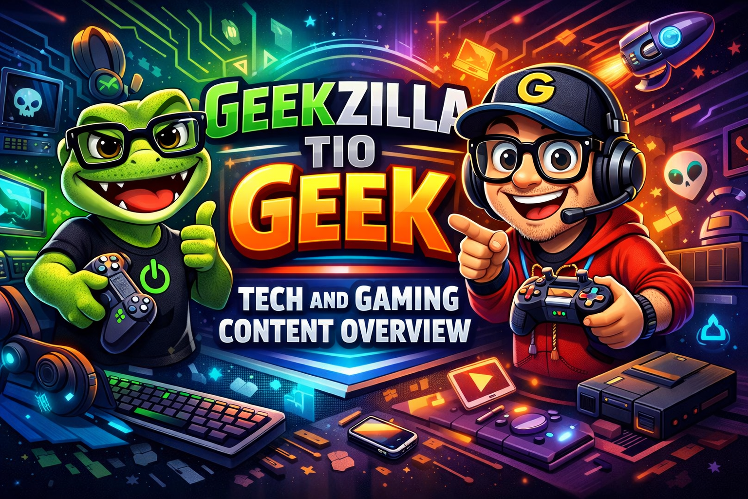 Geekzilla Tio Geek tech and gaming content overview