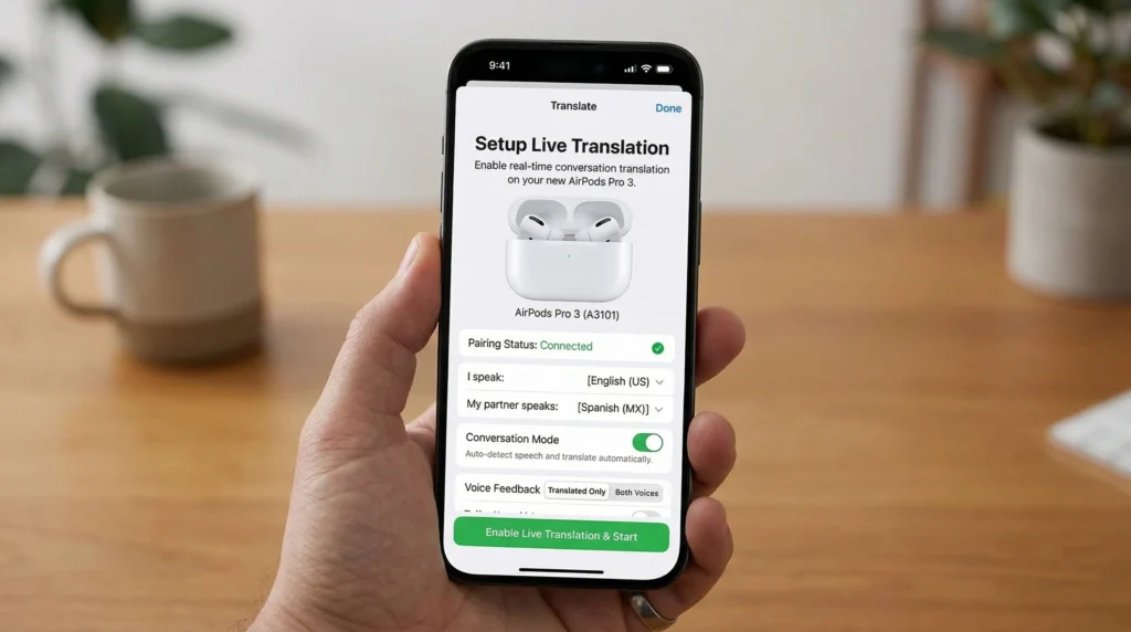 How to Use Live Translation on AirPods Pro 3